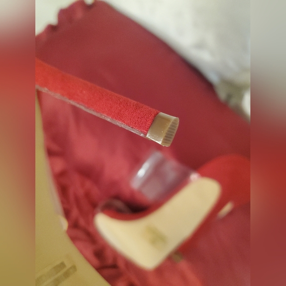 Olivia Furguson Clear & Bling Slide On Heel Stillettos 10 M - Picture 7 of 8